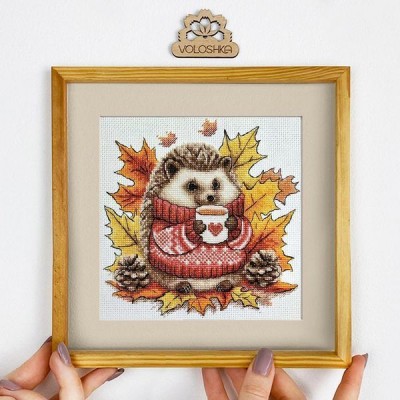Набір для вишивки хрестиком "Їжачок і осіннє листя" (VC-045)