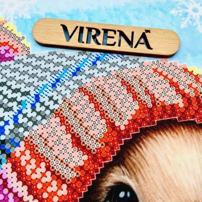 Квадрат "Зайчик з кавою" КВ 3004 (КВ-3004_Бісер)