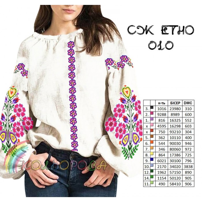 Сорочка жіноча СЖ-ЕТНО-010