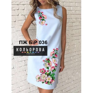 Плаття жіноче без рукавів ПЖб/р-036. Заготовка для вишивки бісером або нитками