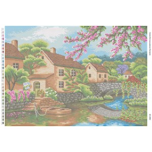 БС-2004 Тихе містечко. Схема для вишивки бісером