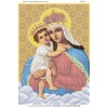 БСР-2020 Богоматір з немовлям. Схема для вишивки бісером