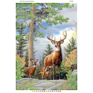БС-2036 Олені. Схема для вишивки бісером