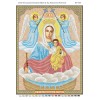 БСР-3119 Образ Пресвятої Богородиці "Живоносне Джерело". Схема для вишивки бісером