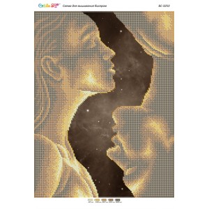 БС-3253 Жіноче і чоловіче (частк. вишивка). Схема для вишивки бісером