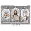 БСР-4201 Триптих срібло. Схема для вишивки бісером