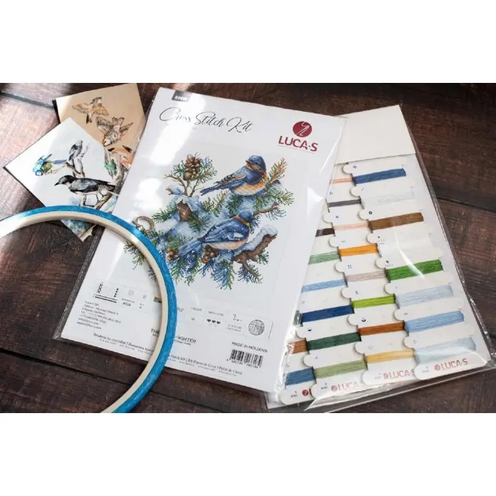 B2418 Птахи-зима. Luca-S. Набір для вишивки хрестиком