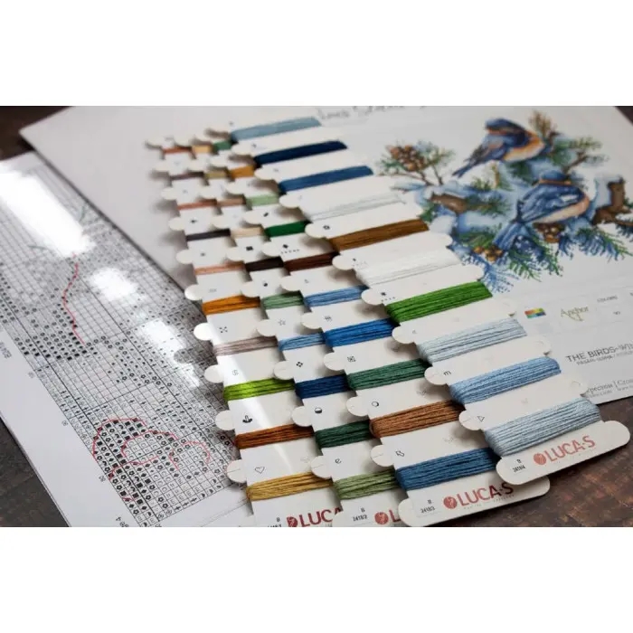 B2418 Птахи-зима. Luca-S. Набір для вишивки хрестиком