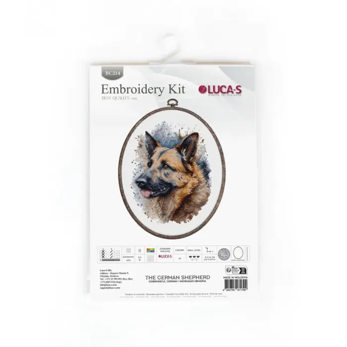 BC214 Німецька Вівчарка. Luca-S. Набір для вишивки хрестиком