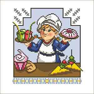 ВК-10 Весела кухня. Схема для вишивки бісером