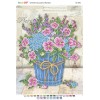БС-3291 Натюрморт з квітами. Схема для вишивки бісером