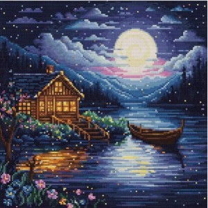 G701 Весняна ніч. Luca-S. Набір для вишивки нитками гобеленовим стібком