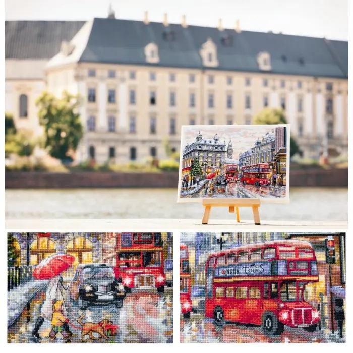 К-159 Лондон. Мережка. Набір для вишивки хрестиком на Aida 16