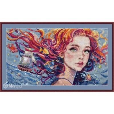 K-275 Набір для вишивки рахунковим хрестиком "Вода" Мережка, Aida 16 ct