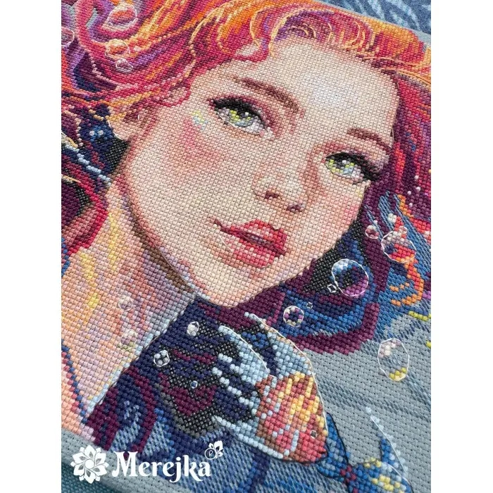 K-275 Набір для вишивки рахунковим хрестиком "Вода" Мережка, Aida 16 ct