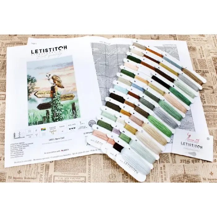 L8031 Сипуха. Letistitch. Набір для вишивки хрестиком