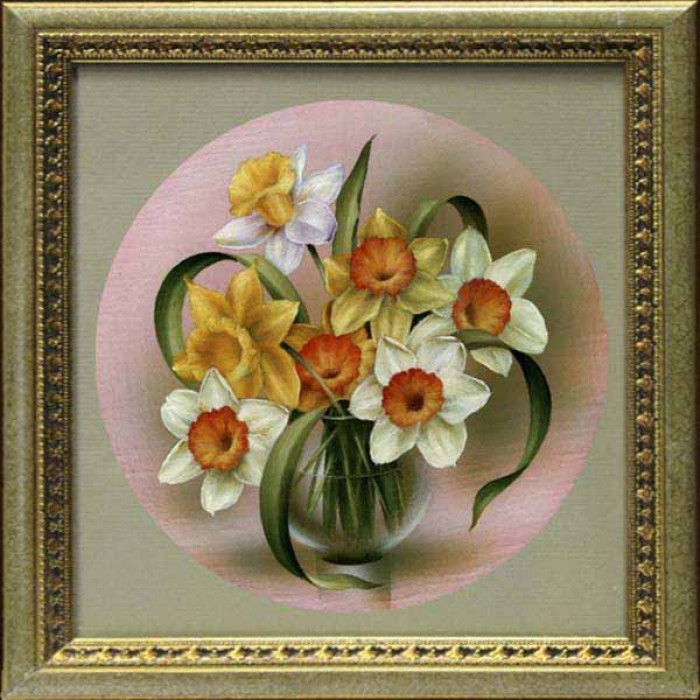 КВ-03 Нарциси. Схема для вишивки бісером