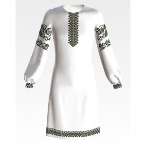 Заготовка дитячого плаття на 9-12 років "Сокальська. Ніжність" для вишивки бісером (ПД028кБ40нн)