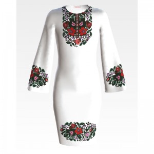 Заготовка дитячого плаття на 9-12 років "Борщівська старовинна" для вишивки бісером (ПД036кБ40нн)