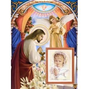 ППД Перше причастя (дівчинці). Схема для вишивки бісером