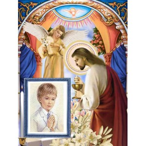 ППХ Перше причастя (хлопчику). Схема для вишивки бісером