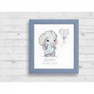 R03 Метрика. Luca-S. Набір для вишивання хрестиком з рамкою