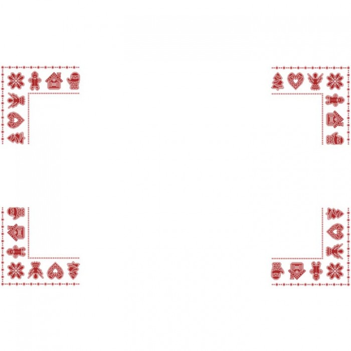 Новорічна скатертина Новорічні прикраси Схема для вишивки бісером і нитками на габардині. (ТР-876)