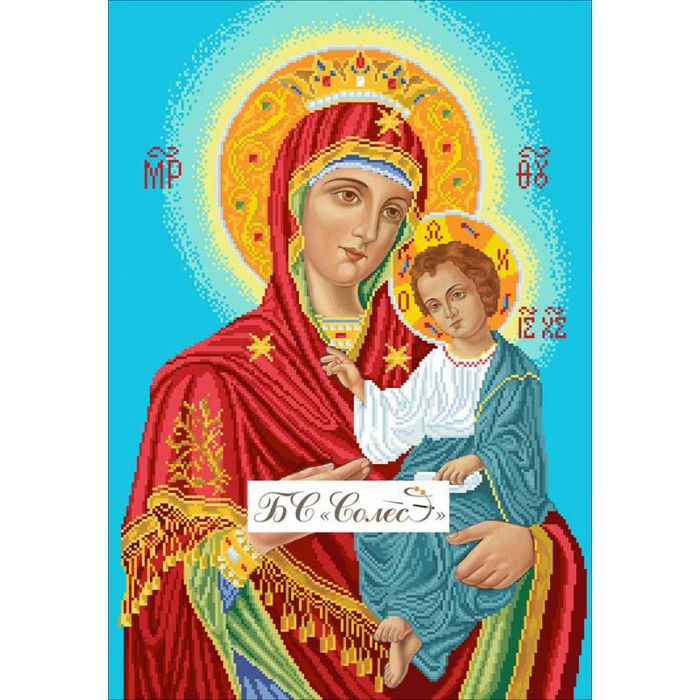 ВПВ-Б Богородиця-Одигітрія (Вінчальна пара велика) Схема для вишивки бісером