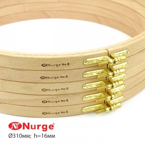 П'яльця Nurge дерев'яні з гвинтом (Ø310 мм., h. 16 мм.) 110-8