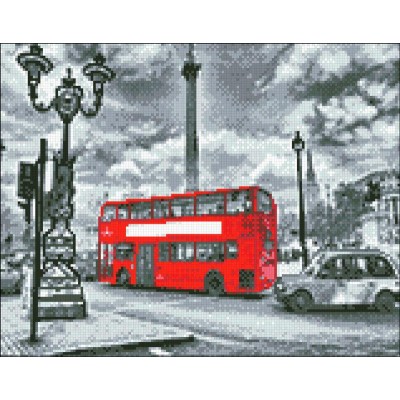 Алмазна мозаїка 30х40 "Вулиця Лондона" АМС-115