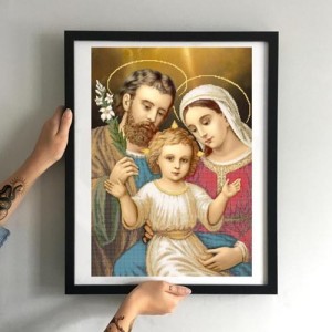 Схема картини Золота Підкова ЗПО-017 "Святе сімейство" для вишивання бісером на шовку