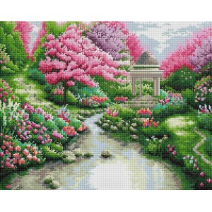 Набір алмазної мозаїки ColorArt 40х50 Краєвид з альтанкою SP085