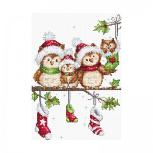 B1186 Сови. Luca-S. Набір для вишивки хрестиком
