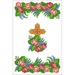 ХВВГ-170. Великодній рушник. Схема для вишивки бісером.