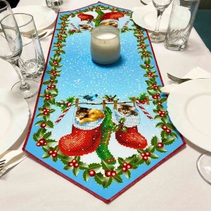 Святковий ранер "Домашні улюбленці" Ранер-139 (Ранер-139) для вишивки бісером