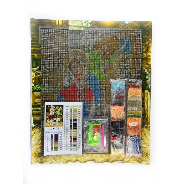 Алмазна мозаїка ColorArt Ікона "Різдво Ісуса" 40х50 SP103