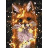 Алмазна мозаїка 30x40 "Лисичка з вогниками" ST479
