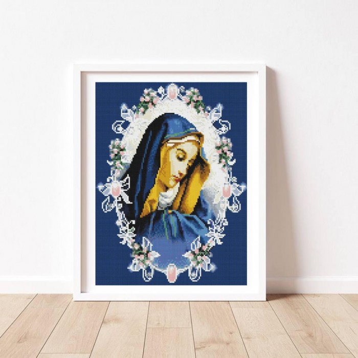 Алмазна мозаїка 30x40 Ікона Божої матері "Скорботна" ST475