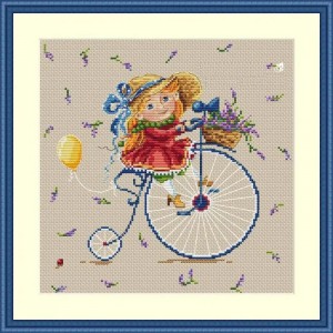 К-37 Лаванда. Мережка. Набір для вишивки хрестиком на Aida 16