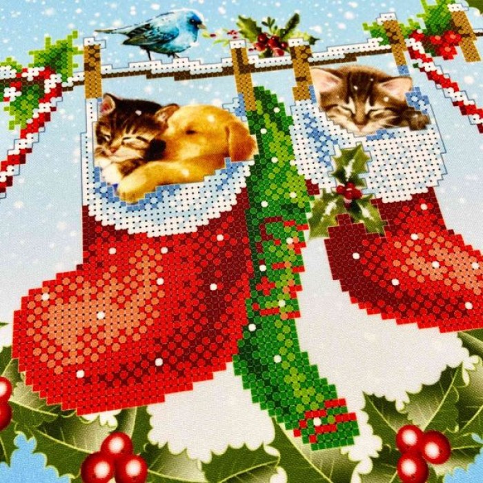 Святковий ранер "Домашні улюбленці" Ранер-139 (Ранер-139) для вишивки бісером