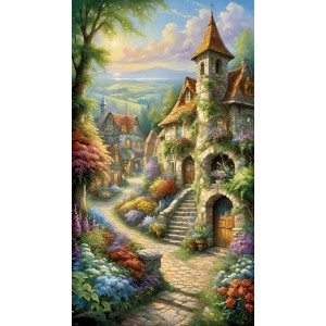 Алмазна мозаїка ColorArt 30x50 "Літо" + голограмні алмазики TP917