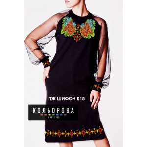 Плаття жіноче з шифоновими рукавами ПЖ шифон-015