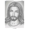 БСР-2028 Лик Ісуса Христа (срібло). Схема для вишивки бісером