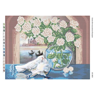 БС-3053 Вікно у Венецію. Схема для вишивки бісером