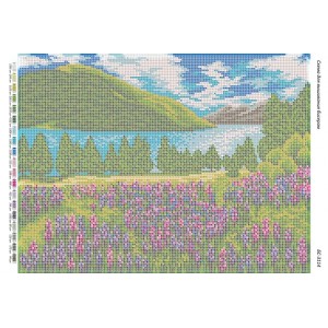 БС-3114 Пейзаж. Схема для вишивки бісером