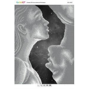 БС-3252 Жіноче і чоловіче (частк. вишивка). Схема для вишивки бісером