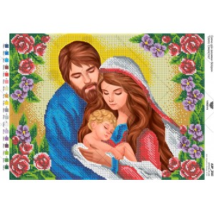 Схема для вишивки бісером "Святе Сімейство" (А3Р-250)