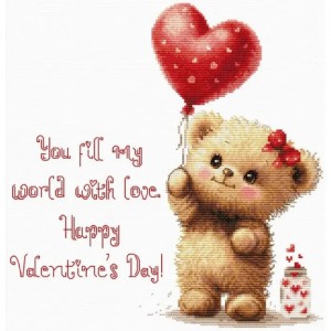 B1424 Моє серце. Luca-S. Набір для вишивки хрестиком