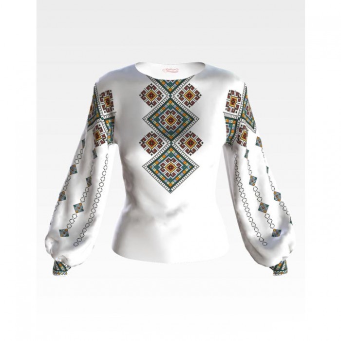 Заготовка жіночої вишиванки "Різнобарвя" для вишивки бісером (БЖ164кБнннн)