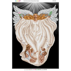 БСР-2120 Янгол Миру (частк. вишивка). Схема для вишивки бісером